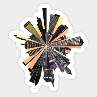 Grungy Urban Distressed Design Sticker